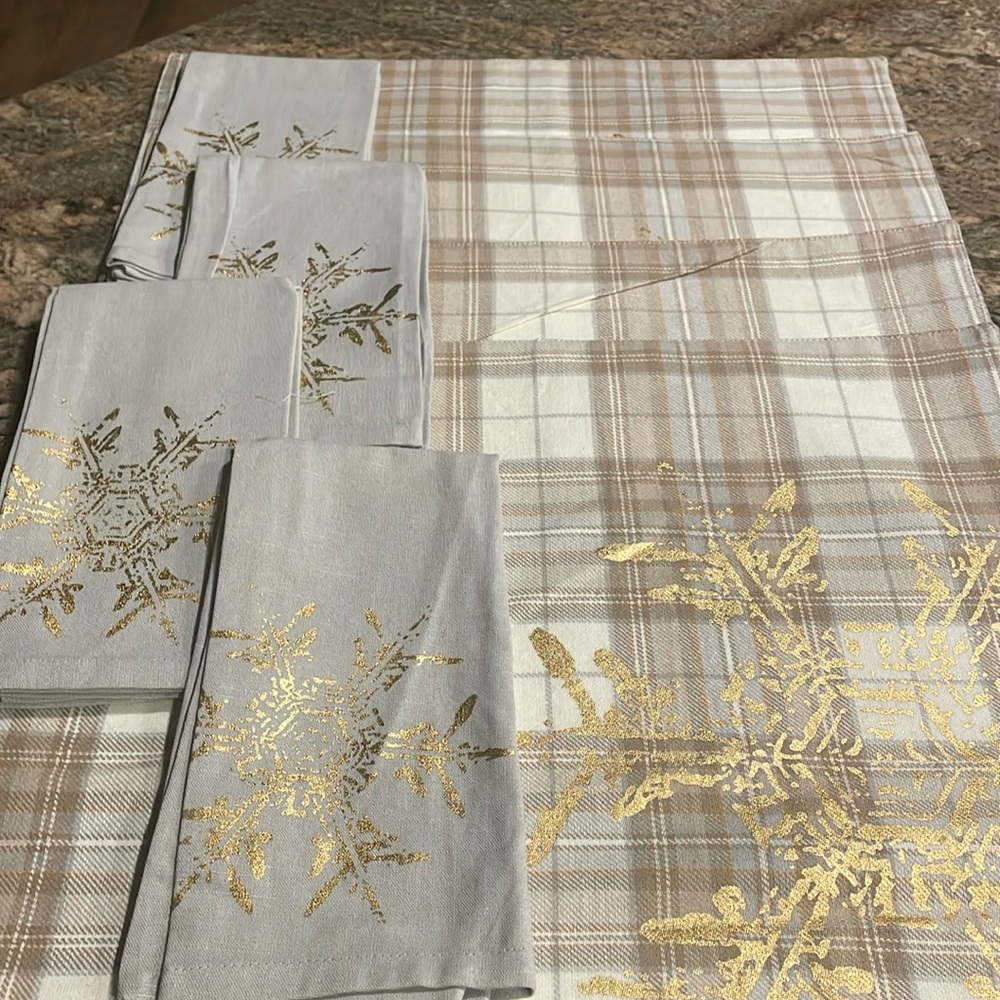 NWOT Placemats with matching napkins